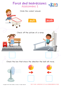 Force and Interactions: Assessment 1 Worksheet: Assessment 1, Free